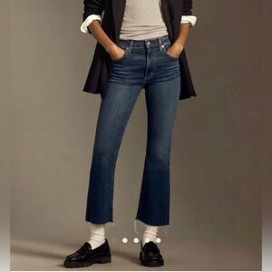 Citizens of Humanity women’s Isola Mid rise Cropped Denim blue jeans pants SZ 28